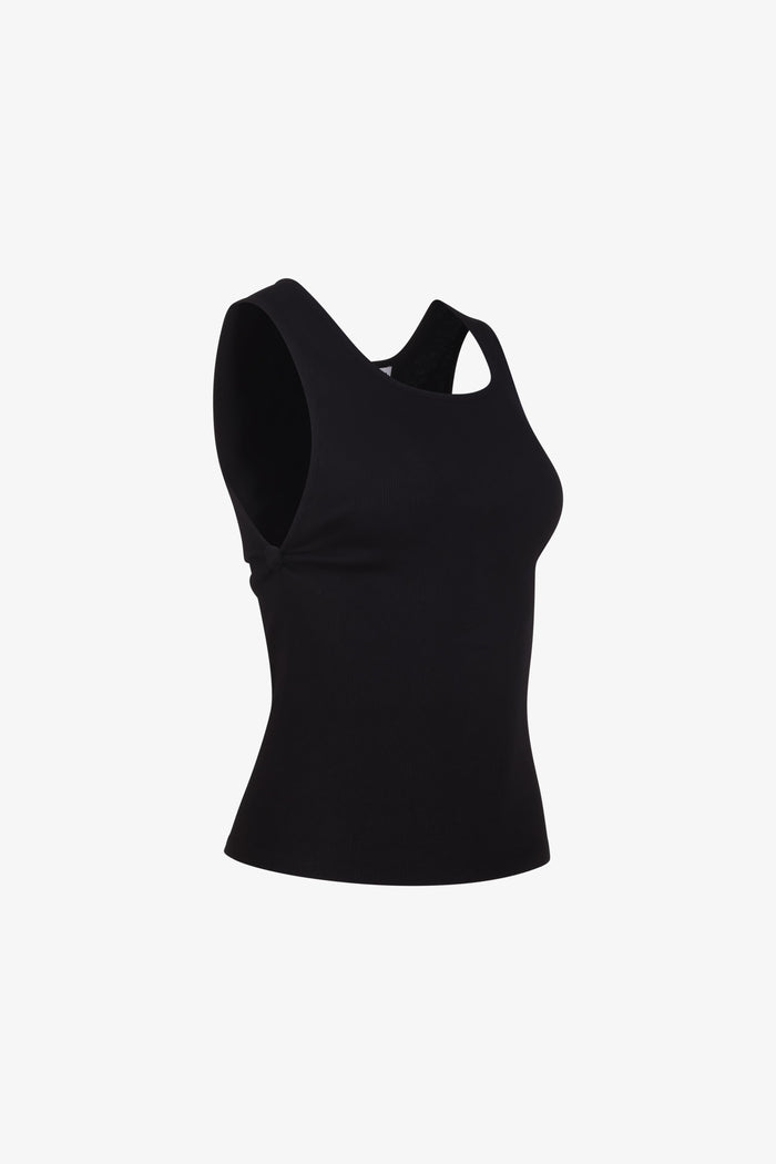 Black Classic Knot Tank Top