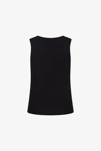 Black Classic Knot Tank Top