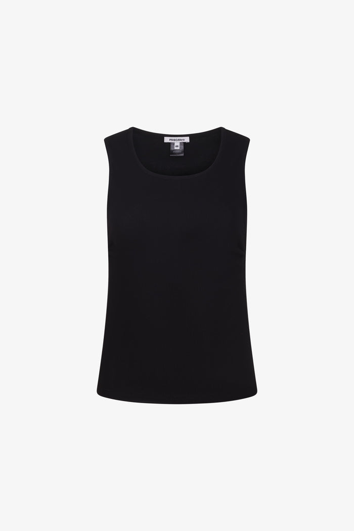 Black Classic Knot Tank Top
