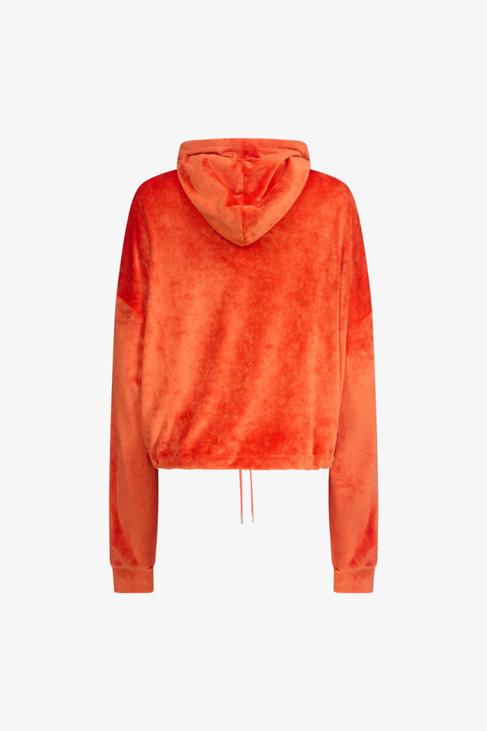 Blood Orange Velour Hoodie