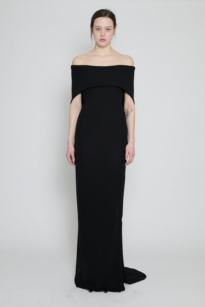 Black Hooded Maxi Dress
