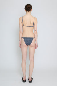 Glen Check Adjustable Triangle Bikini Top