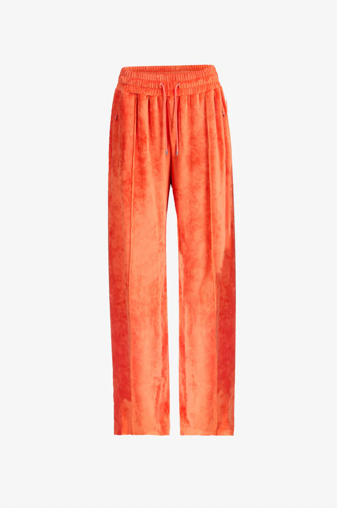 Blood Orange Velour Track Pant