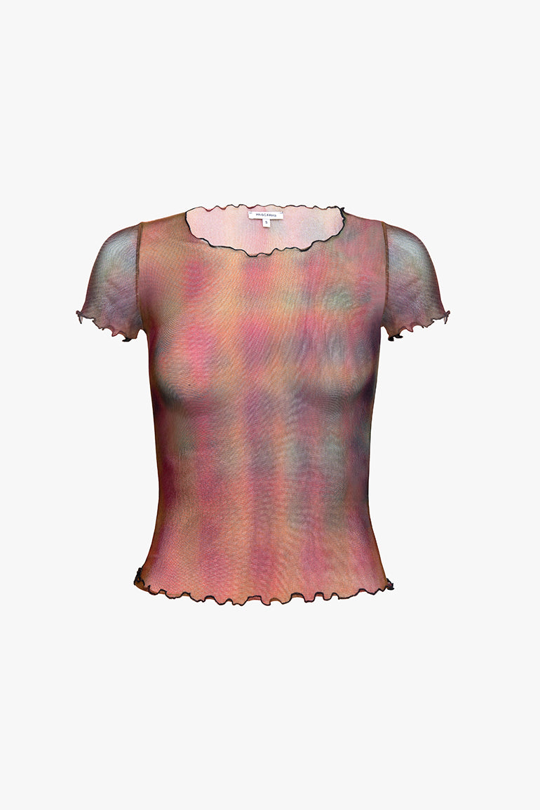 Pixel Wash Mesh Baby Tee – PRISCAVera