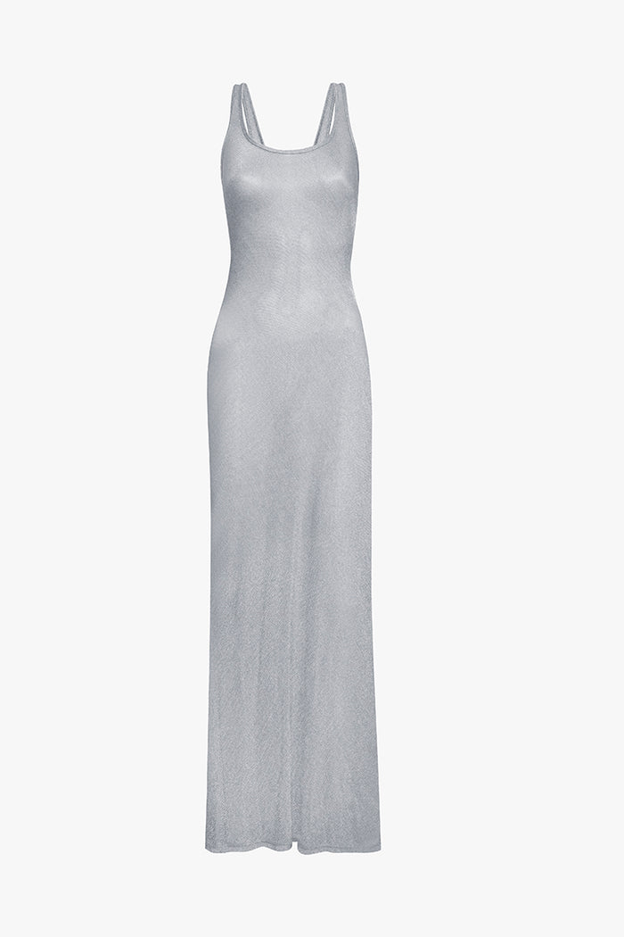 Silver Scoop Neck Maille Dress