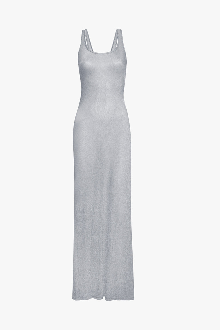 Silver Scoop Neck Maille Dress