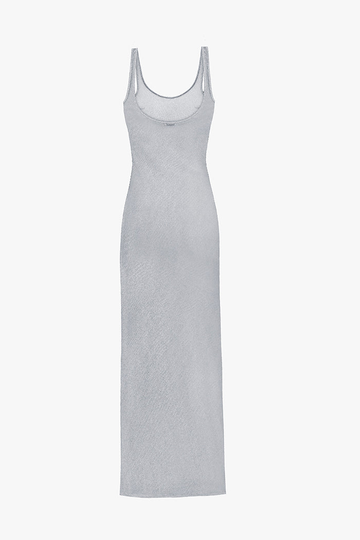 Silver Scoop Neck Maille Dress
