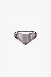 Snake Mesh Crystal Thong