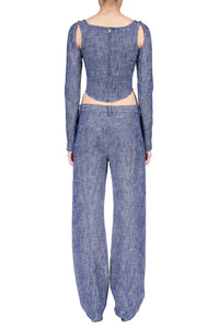 Navy Cocoon Trousers