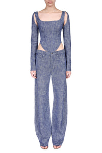 Navy Cocoon Trousers