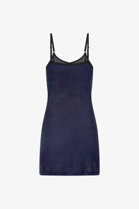 Navy V-Neck Studded Cami Dress