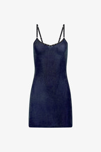 Navy V-Neck Studded Cami Dress