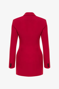 Scarlet Red Mini Jacket Dress