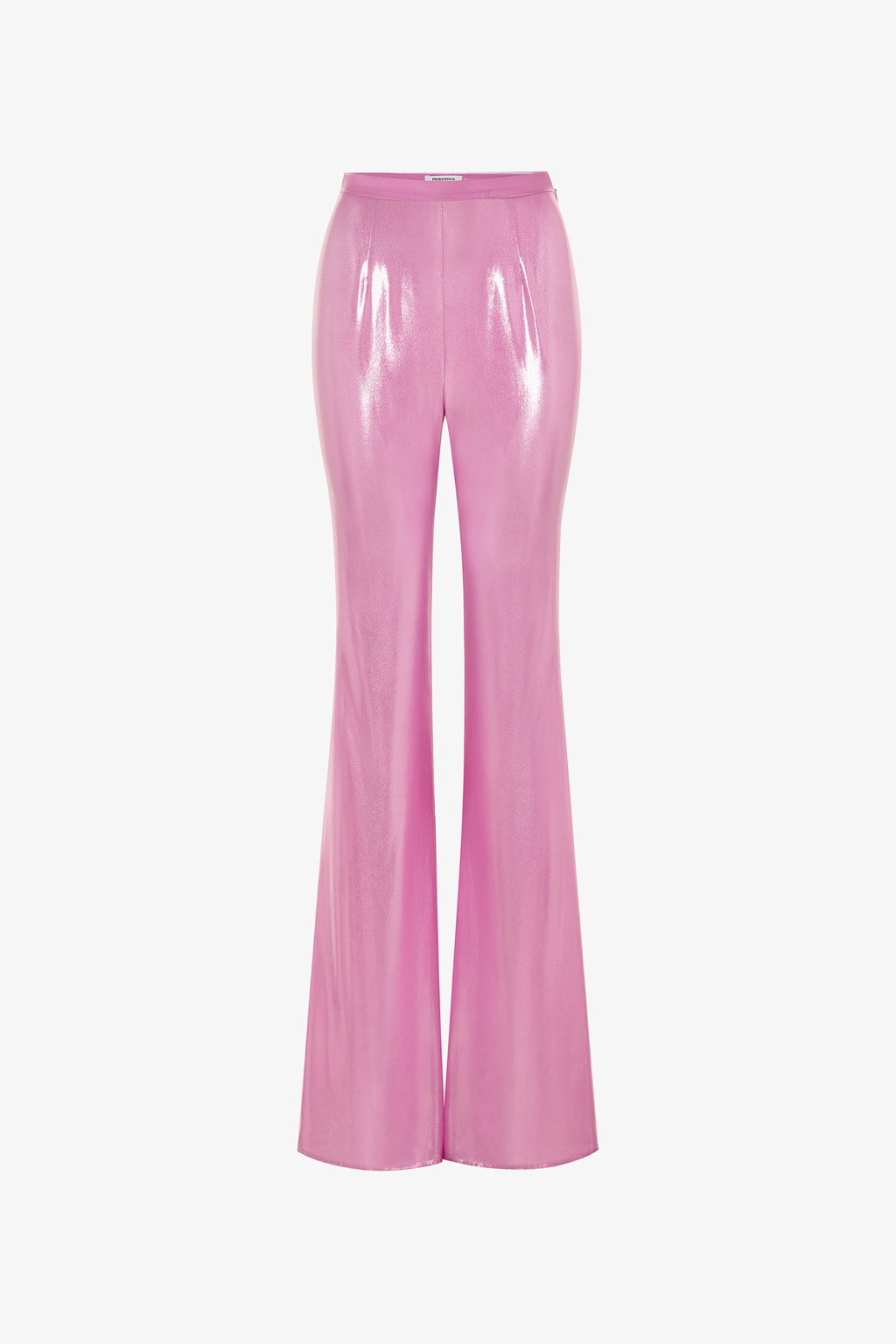 Metallic Pink Fitted Flared Pants – PRISCAVera