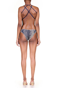 Snake Netting Micro Bikini Top