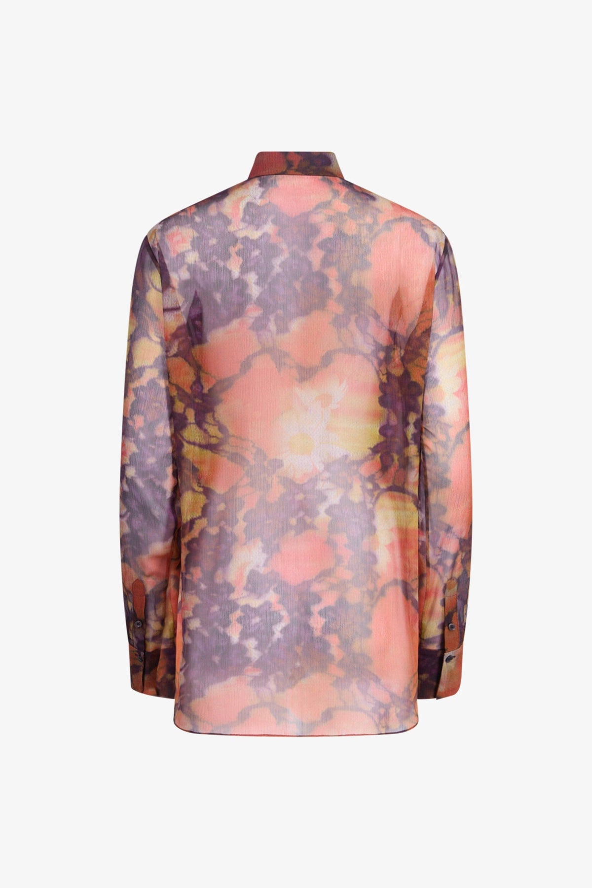 Lace Blossom Relaxed Button Down