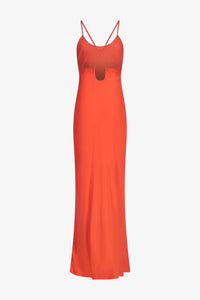 Blood Orange Keyhole Dress