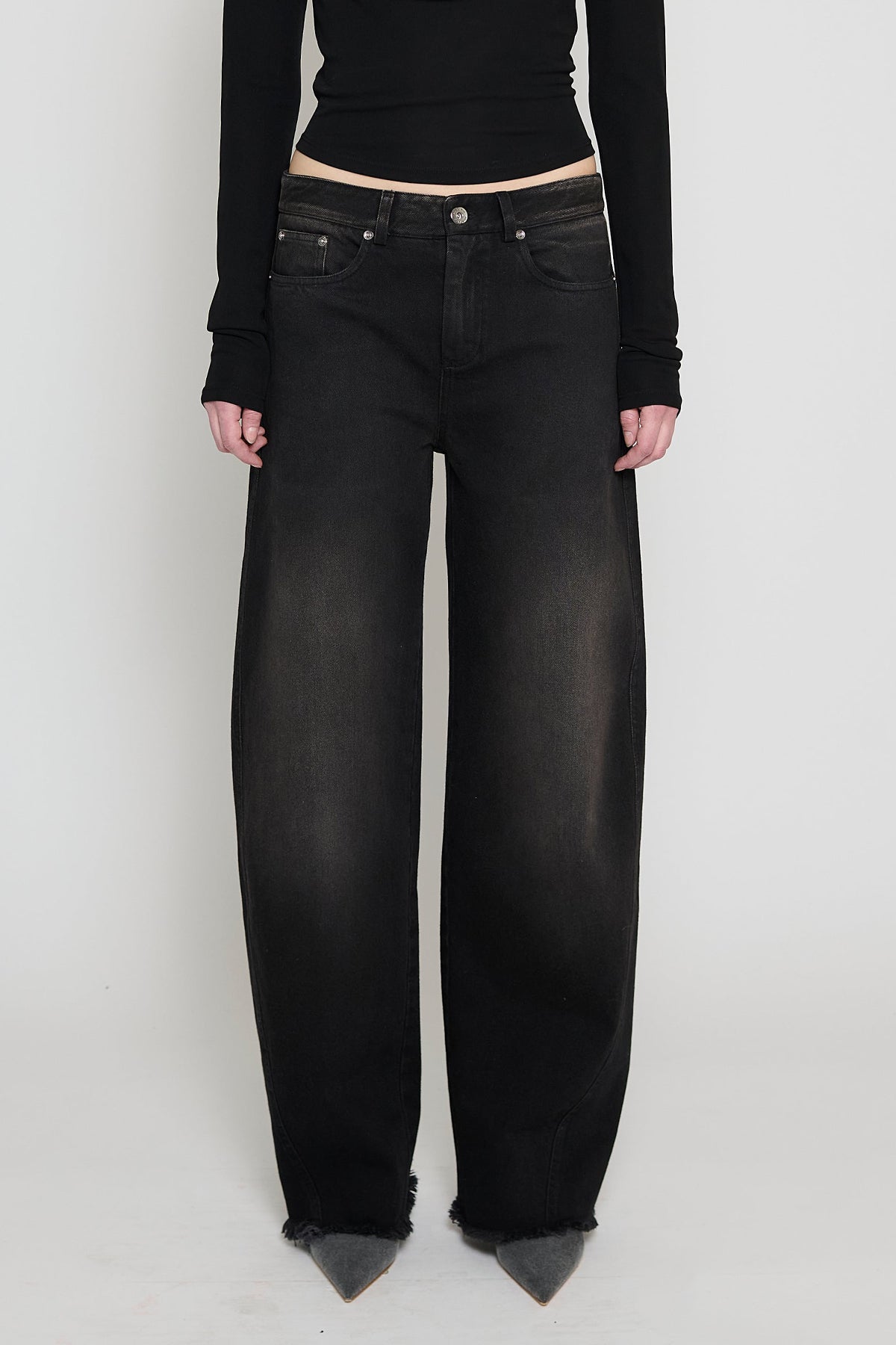 Black/Brown Cocoon Jeans