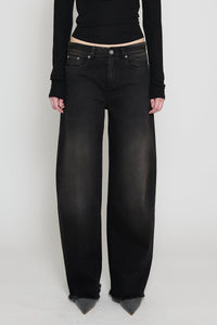 Black/Brown Cocoon Jeans