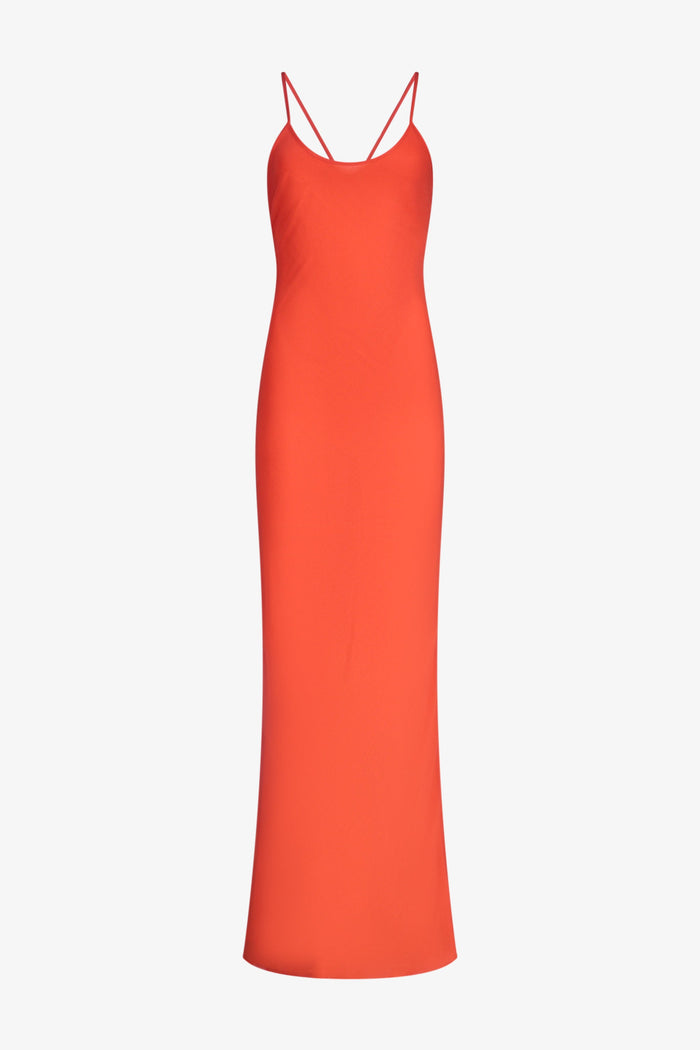 Blood Orange Keyhole Dress