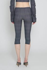 Glen Check Capri Pants