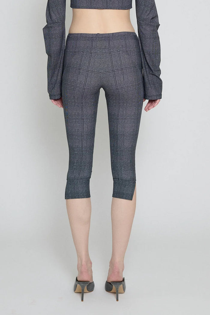 Glen Check Capri Pants