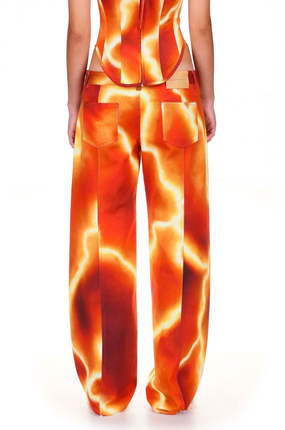Thunderstorm Printed Denim Low Rise Jeans