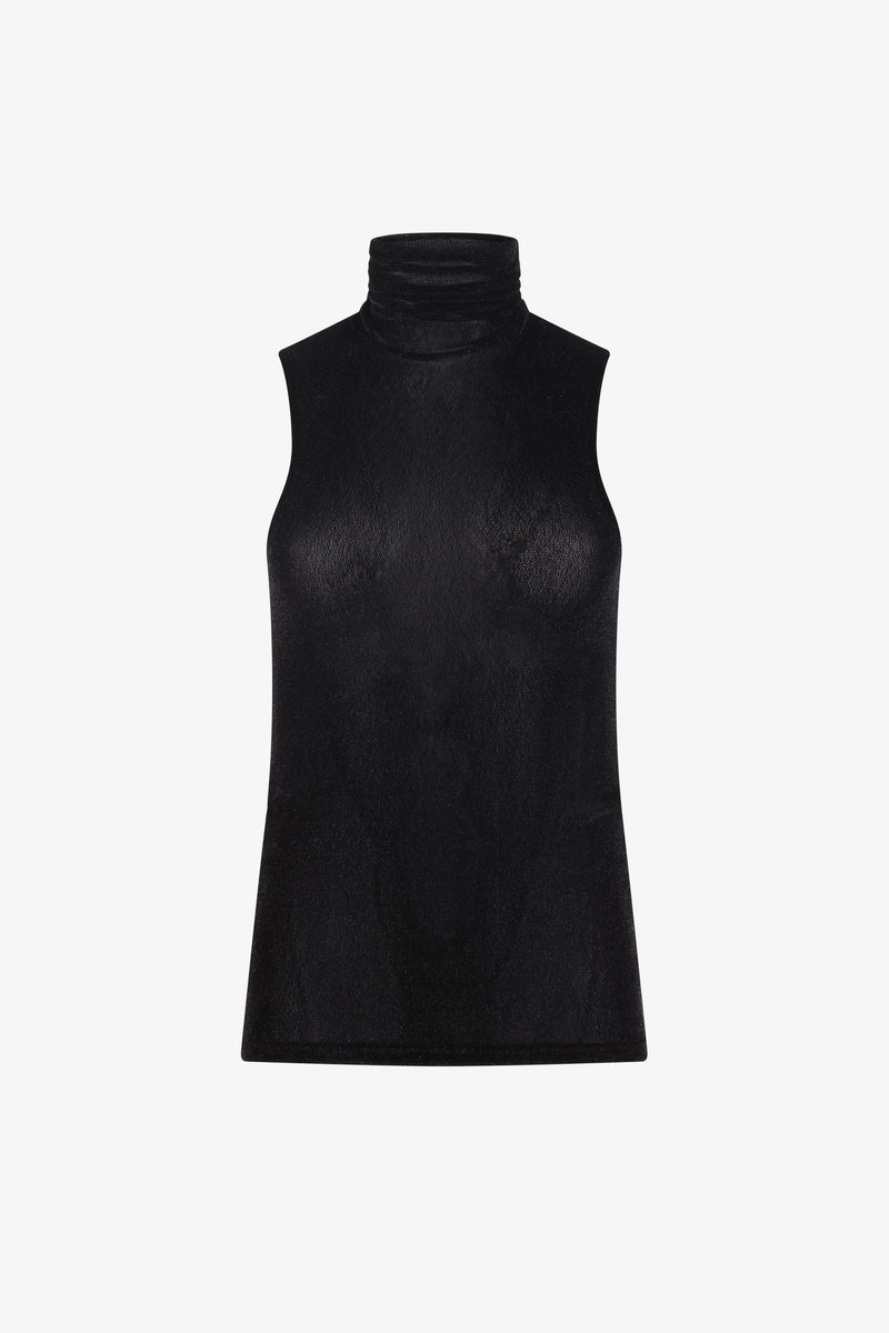 Obsidian Turtleneck Racerback Tank