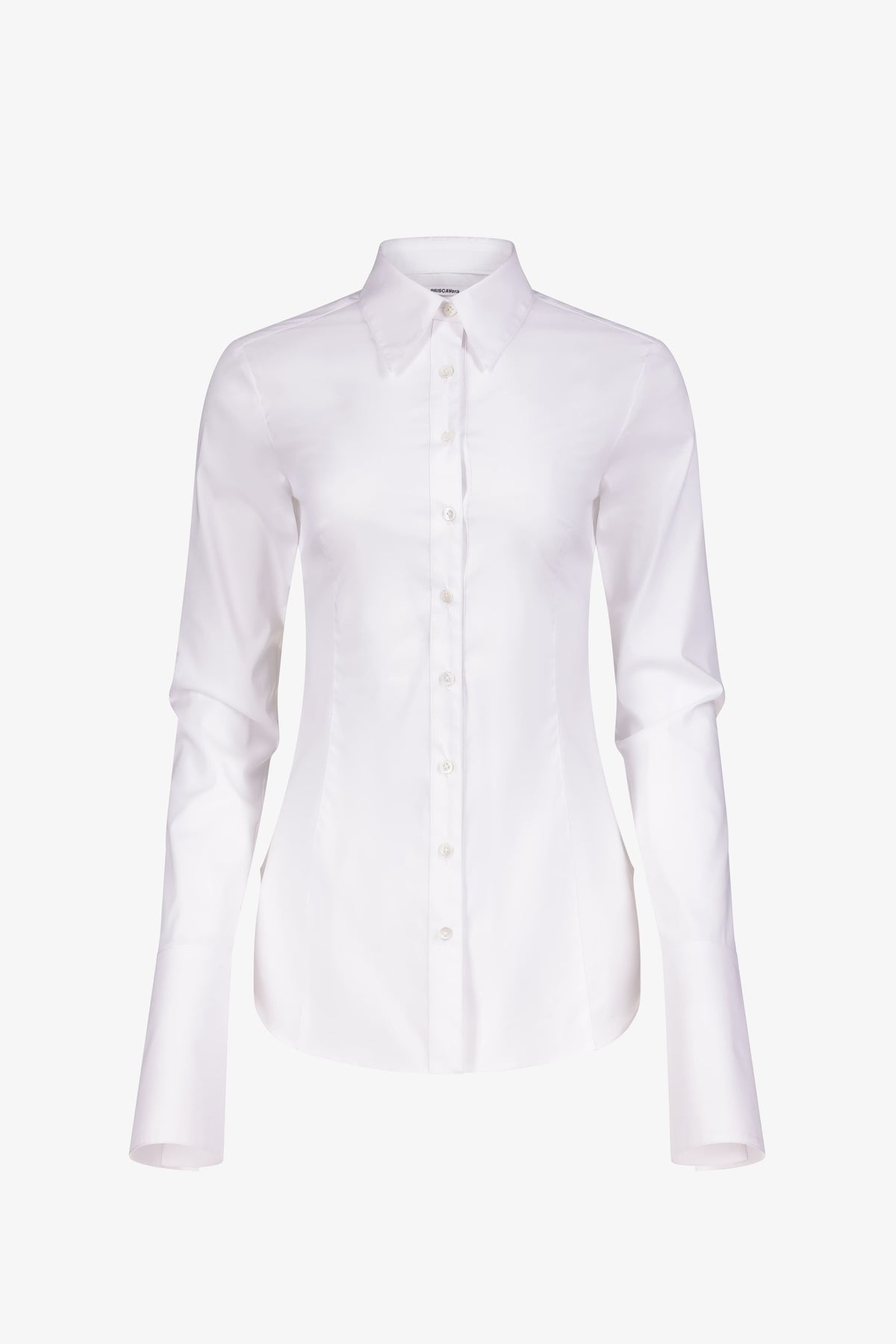 White Fitted Button Down