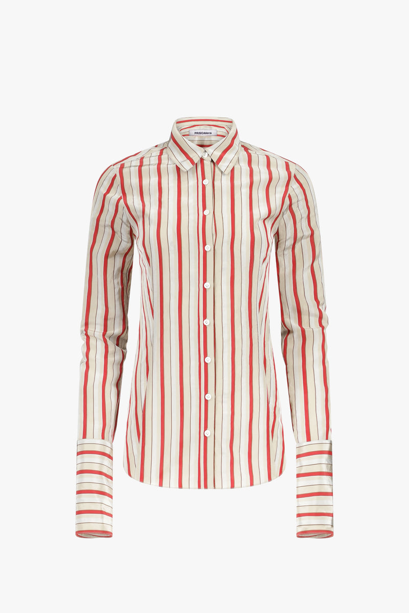 Multi Stripes Fitted Button Down