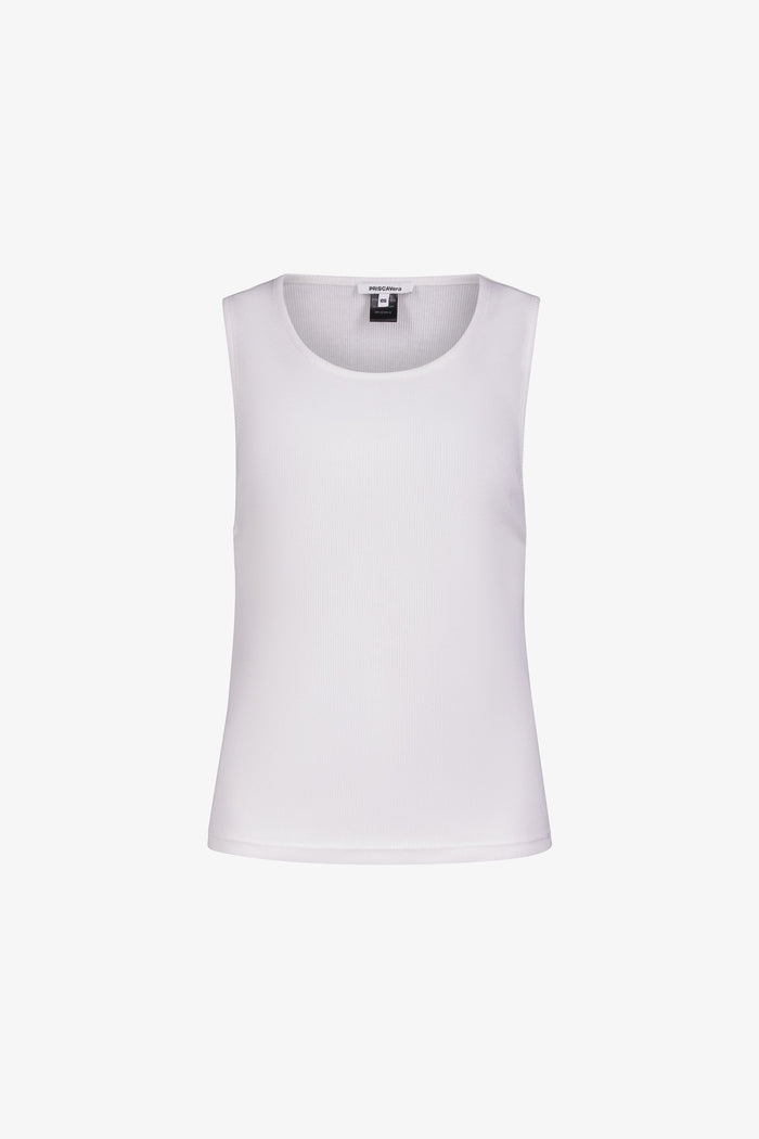 White Classic Knot Tank Top
