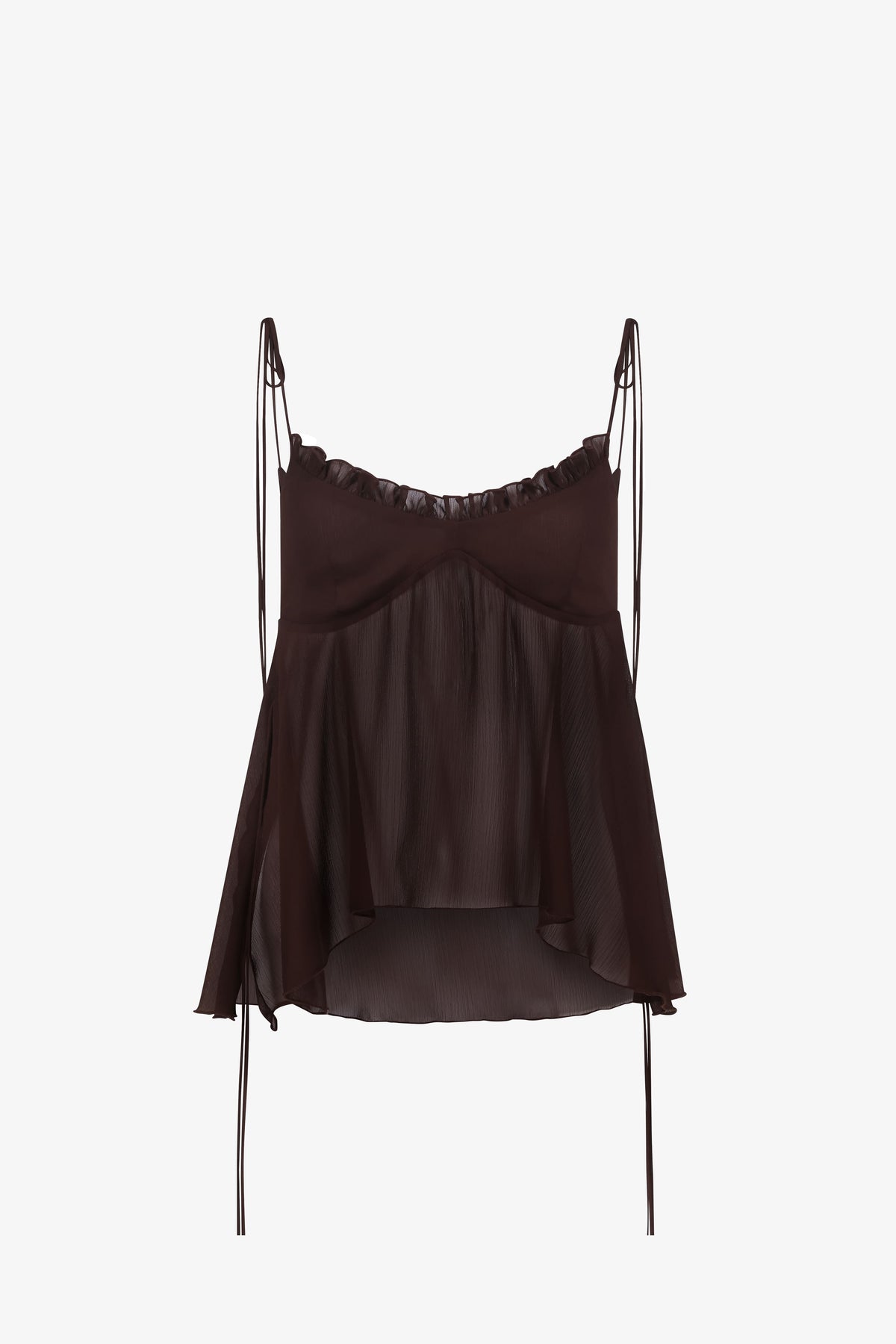 Chocolate Chiffon Cami