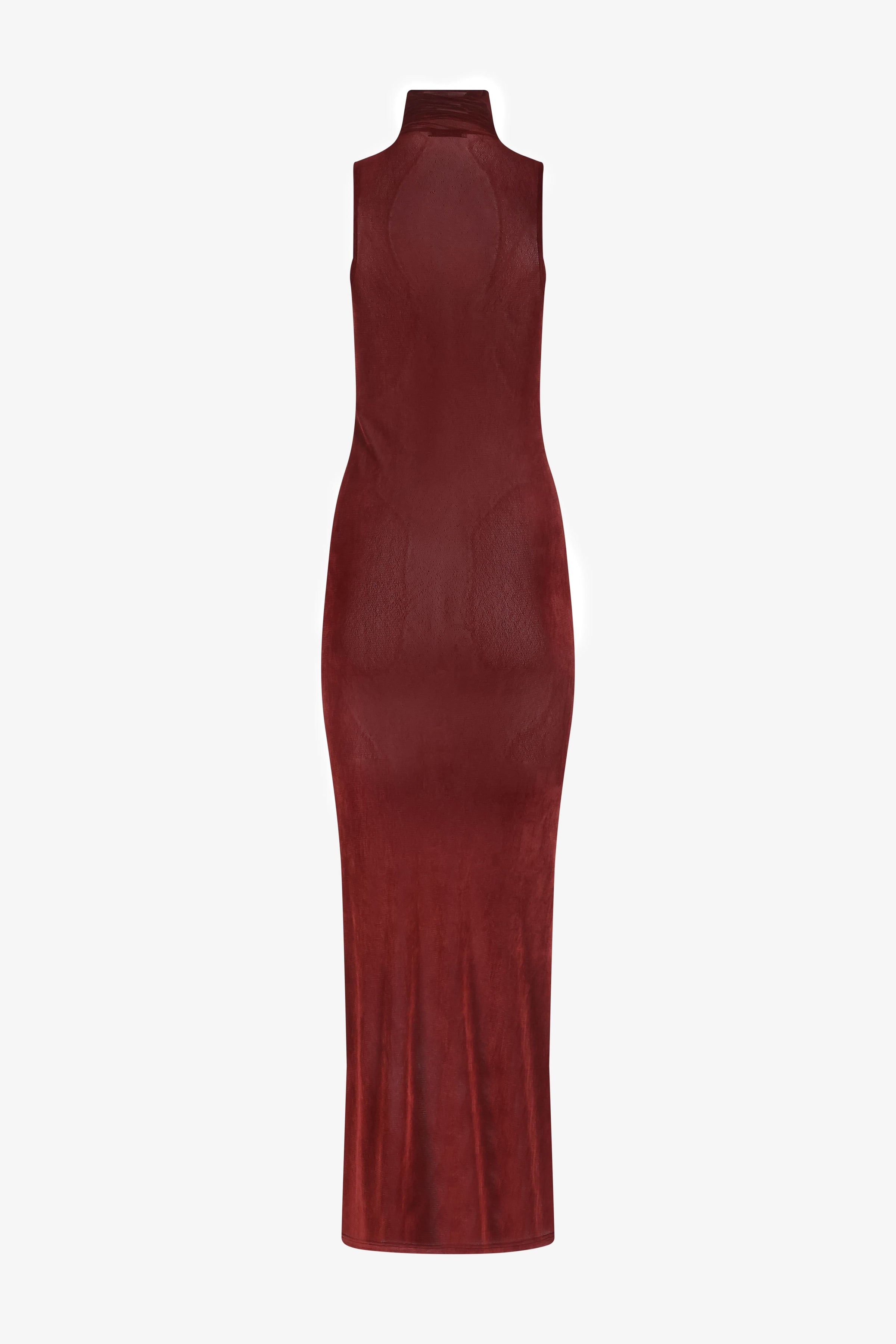 red turtleneck dress Brick Turtle Neck Maxi Dress – PRISCAVera