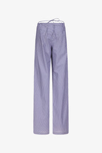 Banker Stripes Drawstring Poplin Pants