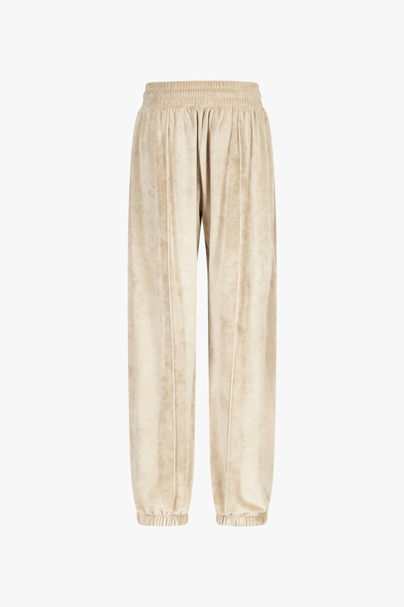 Sand Velour Track Pants