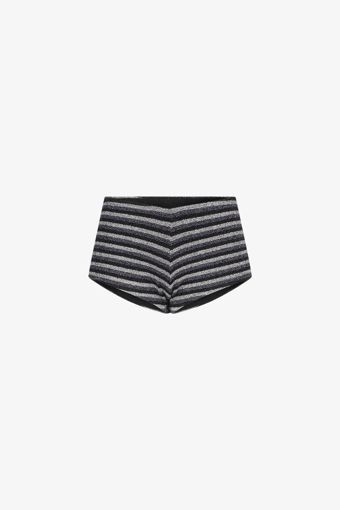 Metallic Stripes Swim Shorts