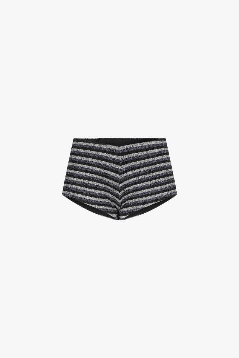 Metallic Stripes Swim Shorts