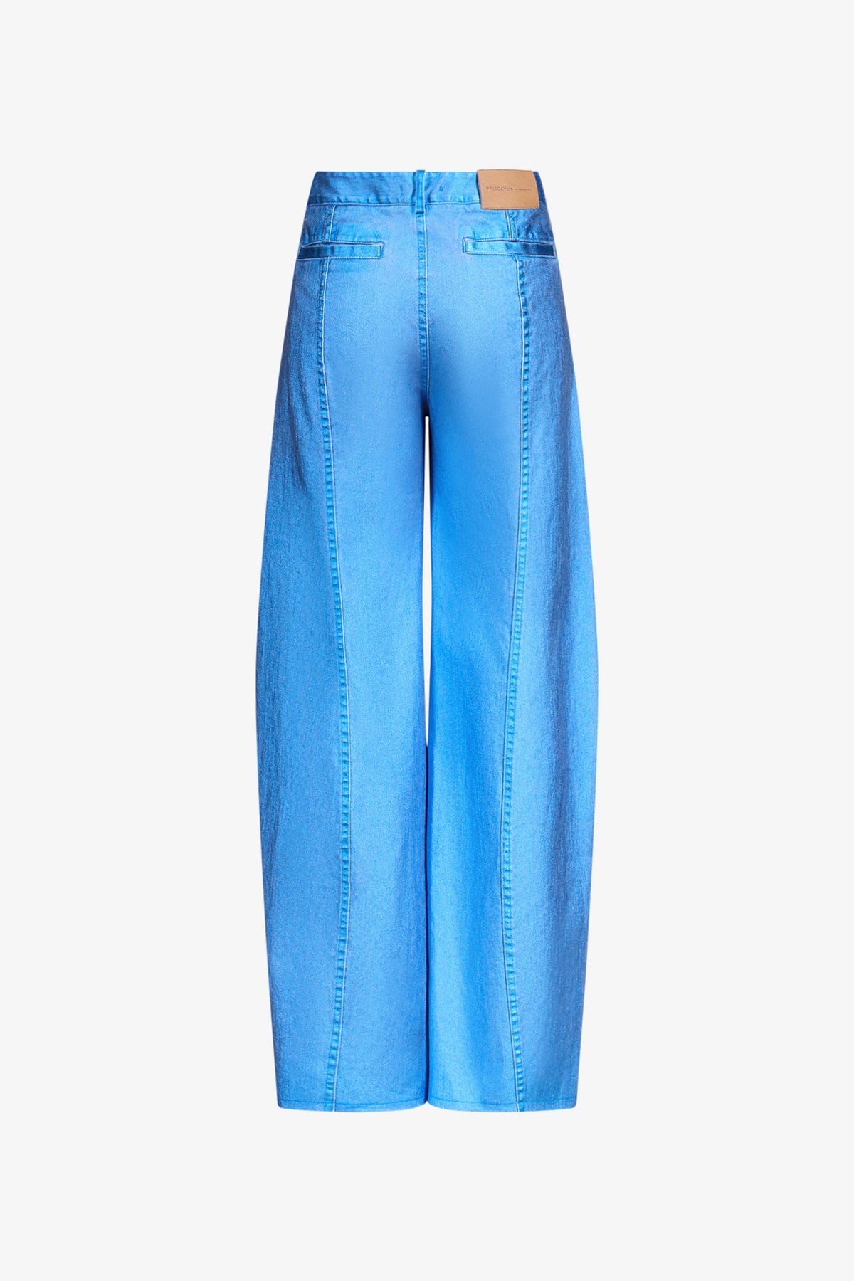 Metallic Blue Cocoon Jeans