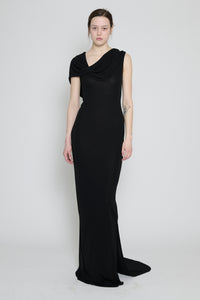 Black Hooded Maxi Dress