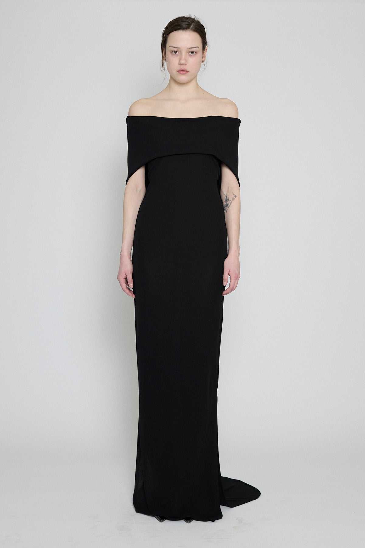 Black Hooded Maxi Dress