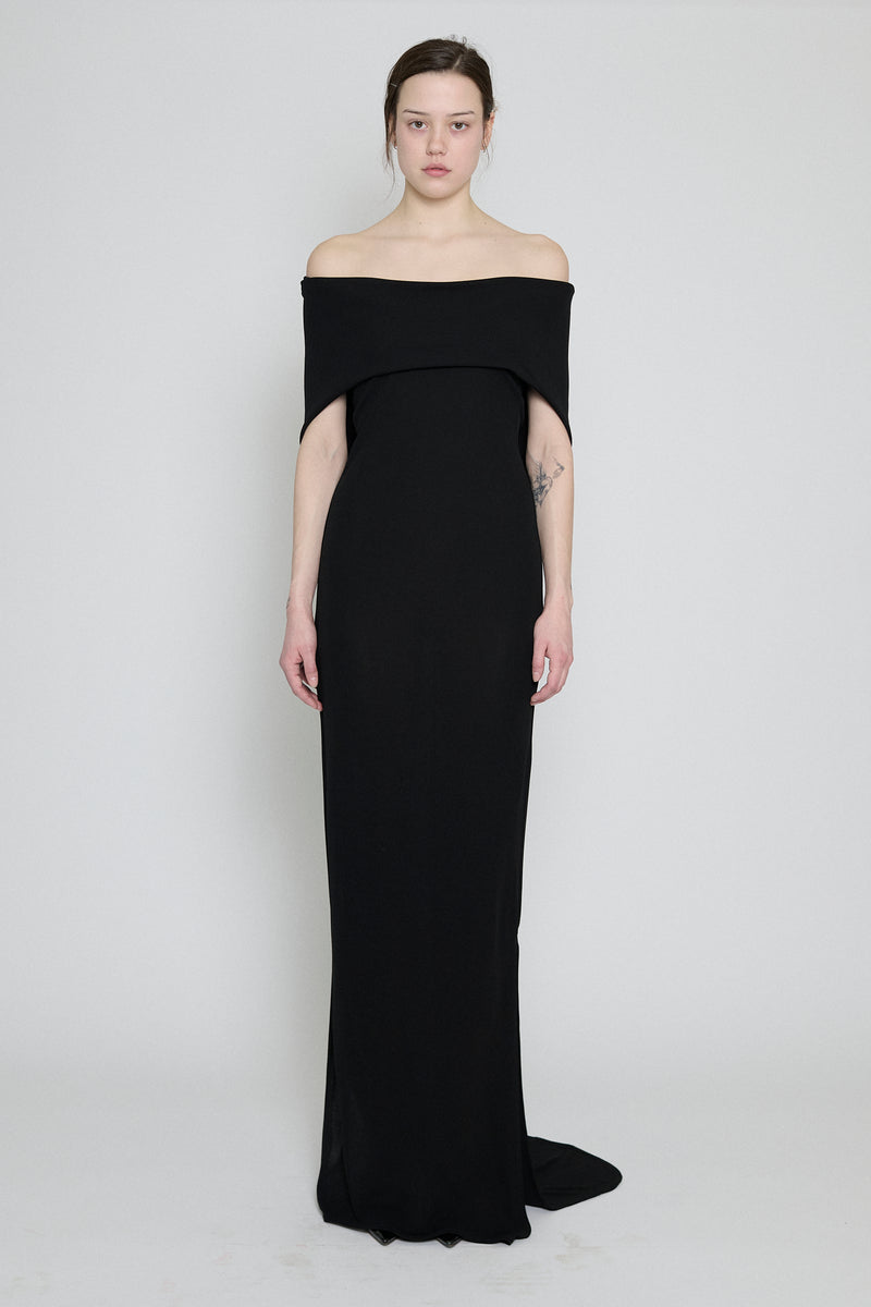 Black Hooded Maxi Dress