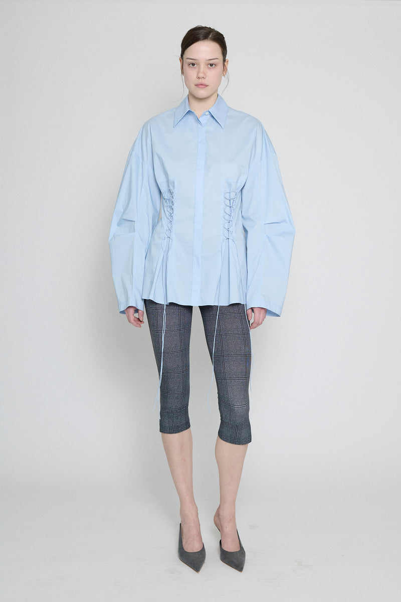 Classic Blue Laced Button Down
