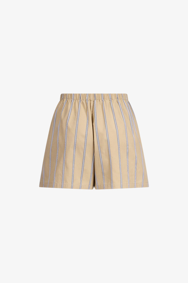 Striped Khaki Boxer Shorts