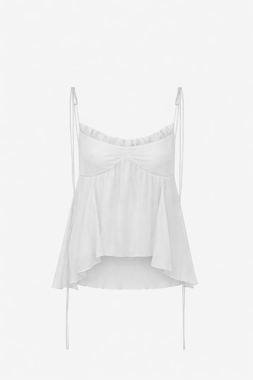 White Chiffon Cami Top