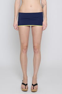 Navy Fold Over Bikini Bottom