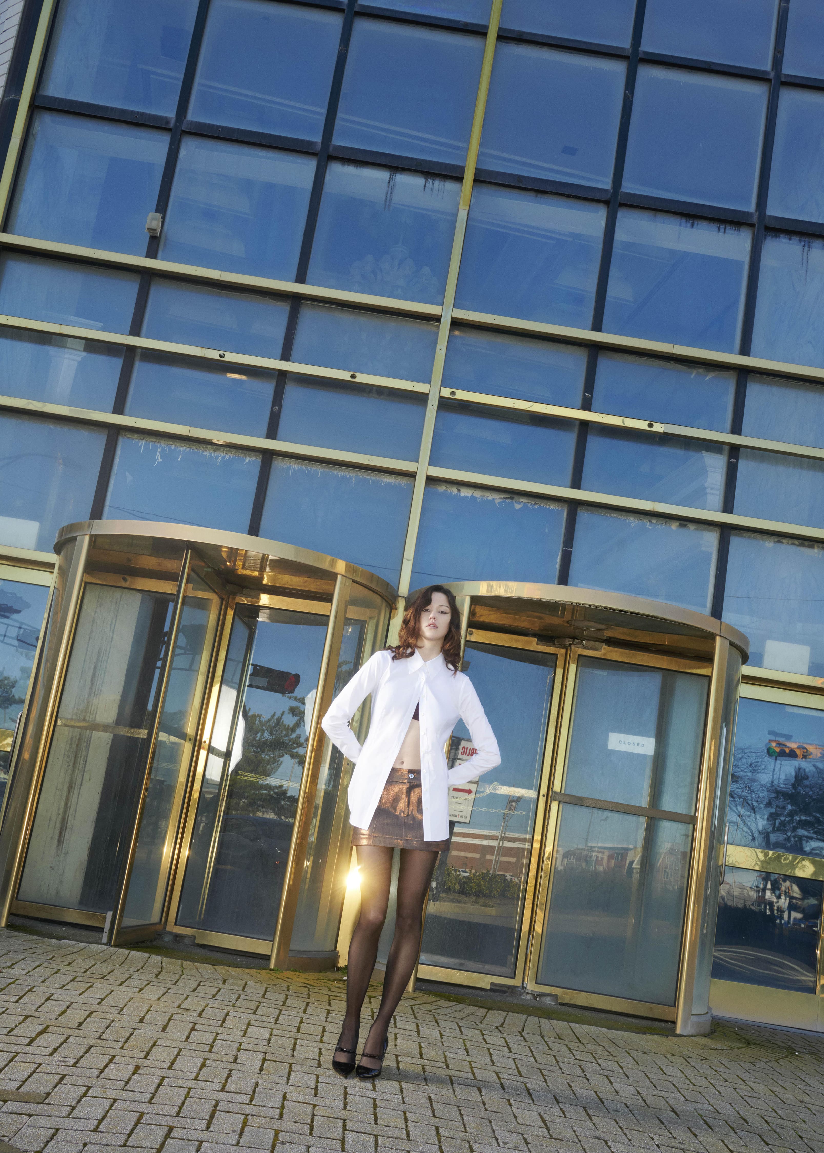 White Fitted Button Down – PRISCAVera