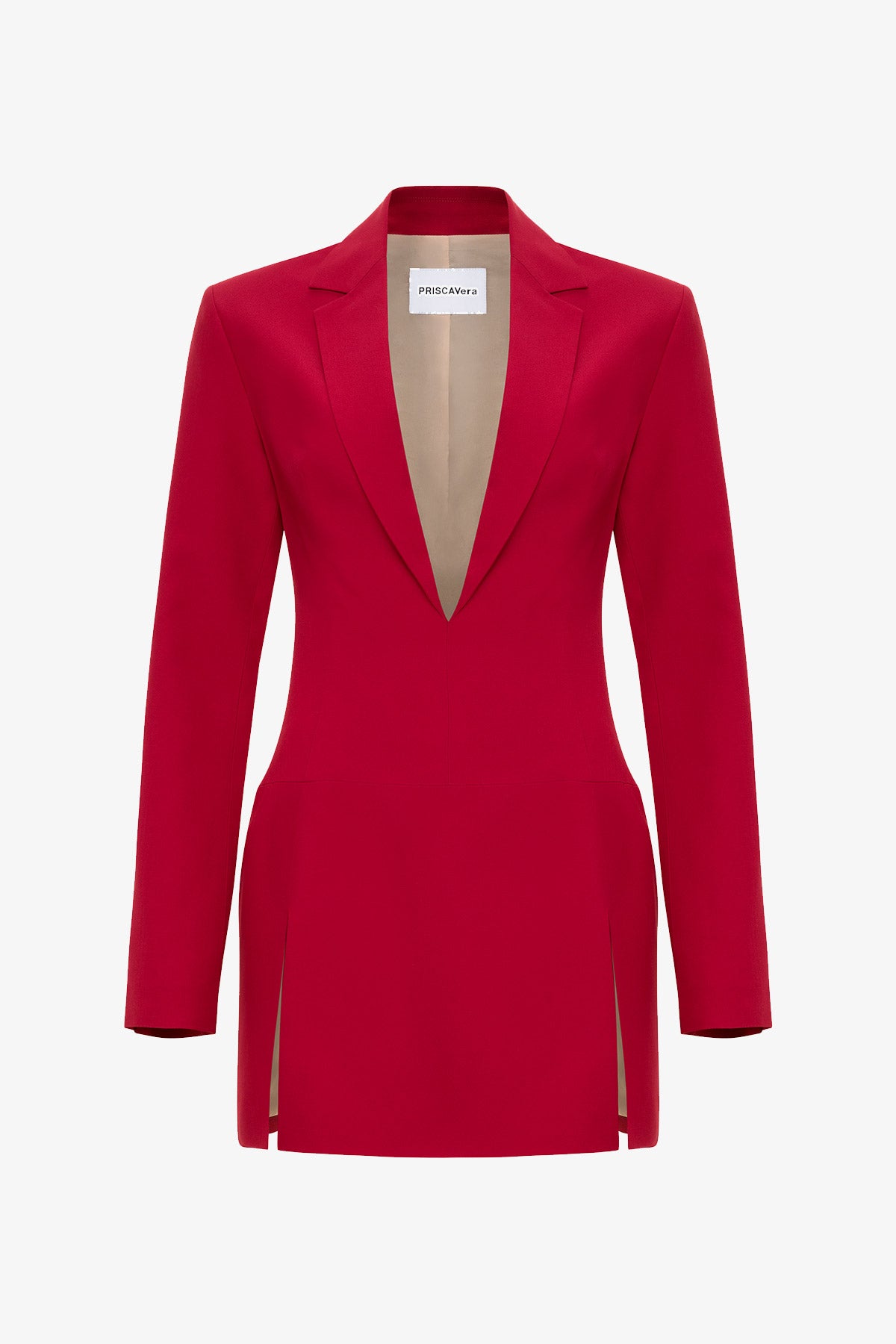 Scarlet Red Mini Jacket Dress