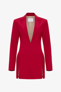 Scarlet Red Mini Jacket Dress