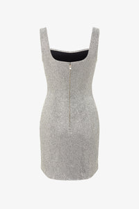 Silver Corset Mini Dress