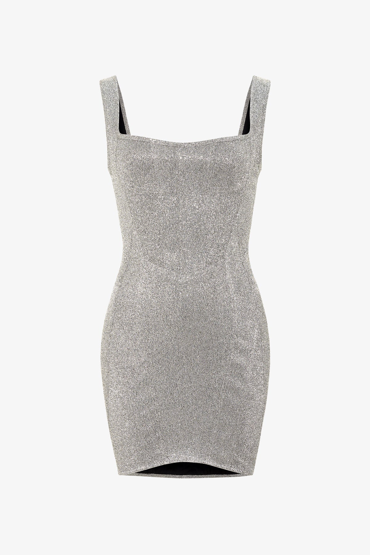 Silver Corset Mini Dress